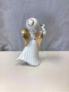 WHITE/GOLD ANGEL W/INSTRUMENT