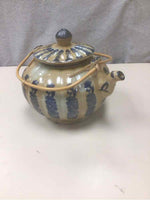 VINTAGE CERAMIC HAND PAINTED TEAPOT