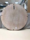 TAN WOOD ROUND CUTOUT