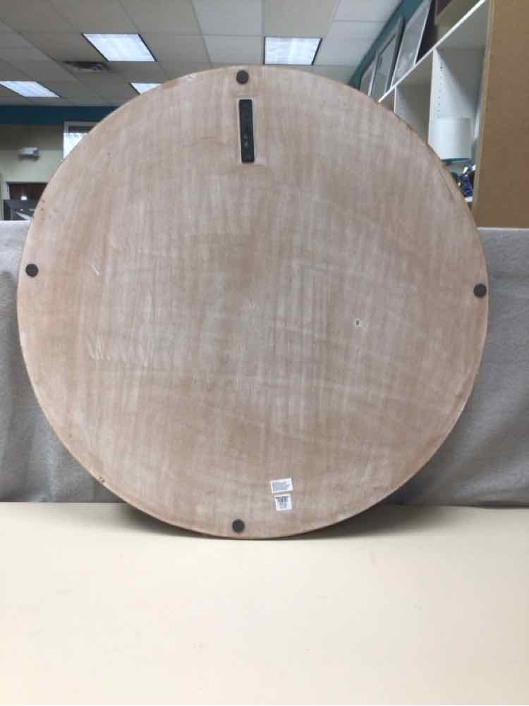 TAN WOOD ROUND CUTOUT