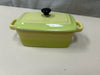 GREEN LIDDED BUTTER DISH