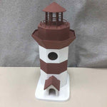 RED/WHITE LIGHTHOUSE BIRDHOUSE