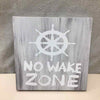 "NO WAKE ZONE" CANVAS