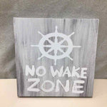 "NO WAKE ZONE" CANVAS