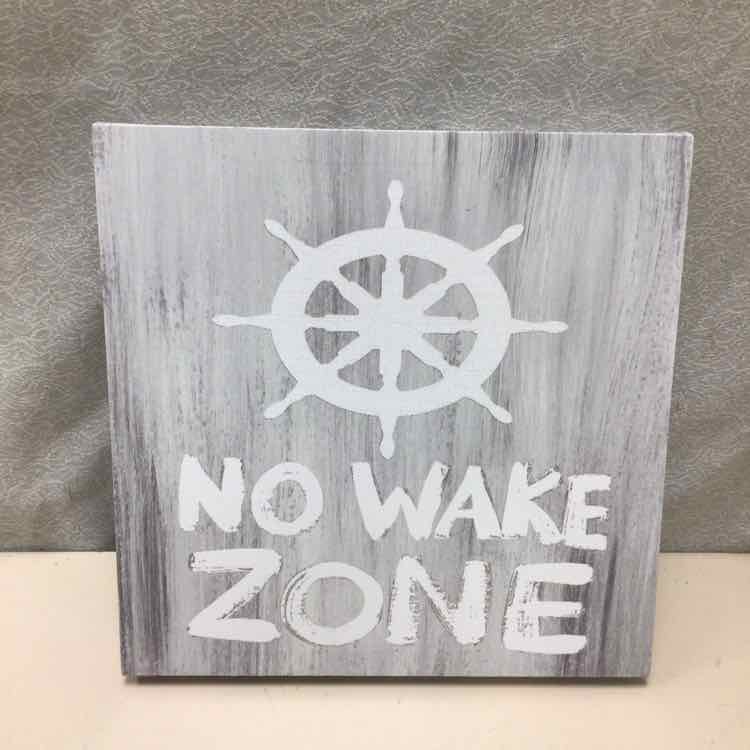 "NO WAKE ZONE" CANVAS