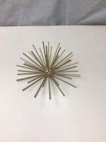 GOLD METAL STARBURST WALL DECOR