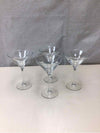 4 MARTINI GLASSES