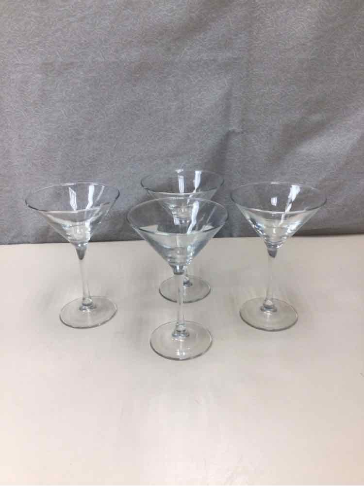 4 MARTINI GLASSES