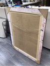 LARGE WOOD FRAME WALL MIRROR