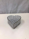 JEWELED HEART LIDDED CONT