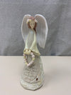 ANGEL FIGURINE W WREATH