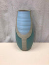 GREEN/BLUE/GRAY TALL VASE