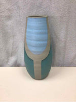 GREEN/BLUE/GRAY TALL VASE