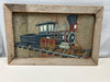 TRAIN PAINTING ON SLATE