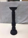 BLACK WOOD CANDLE STAND