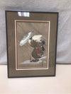 BLACK FRAME PARASOL IN SNOW PIC