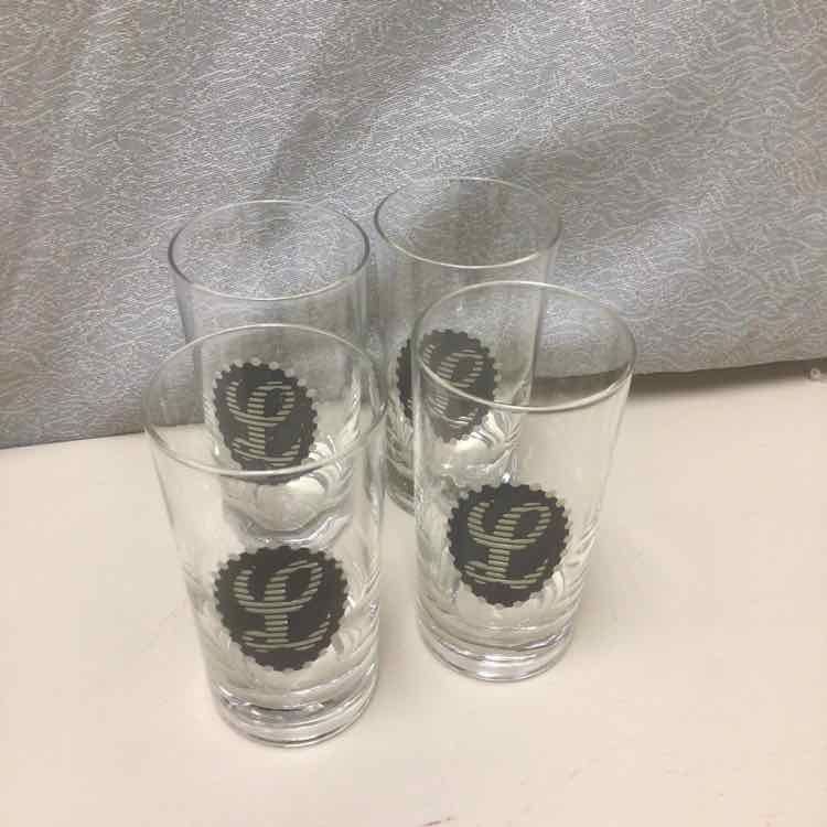 4 SHORT "L" GLASSES