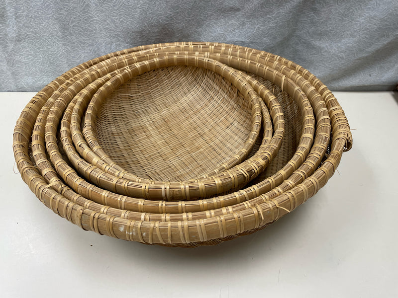 6 NESTING WEAVE BASKETS