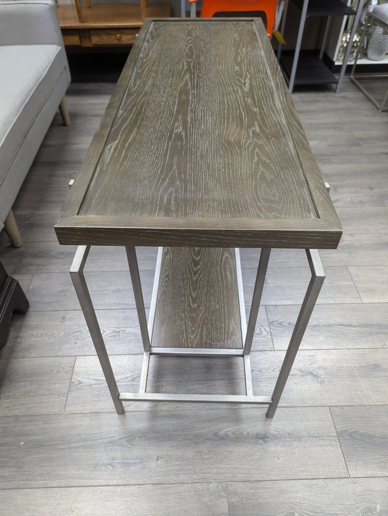 CONTEMPORARY GREY METAL SOFA TABLE