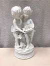 2 CHERUBS PORCELAIN STATUE
