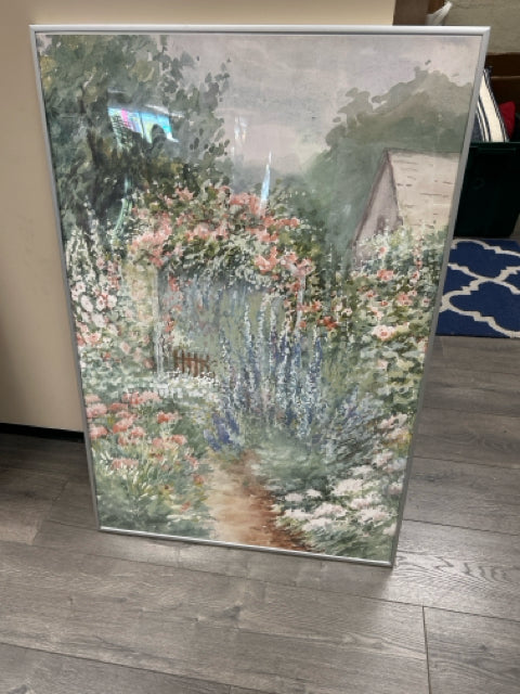 FLOWER GARDEN WATERCOLOR PRINT