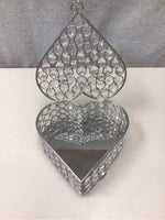 JEWELED HEART LIDDED CONT