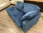 BLUE UPHOL CHAISE LOUNGER