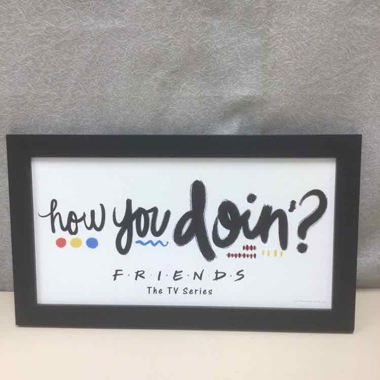BLACK FRAME FRIENDS SIGN
