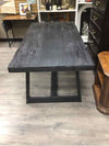 BLACK FARMHOUSE DINING TABLE