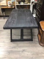 BLACK FARMHOUSE DINING TABLE