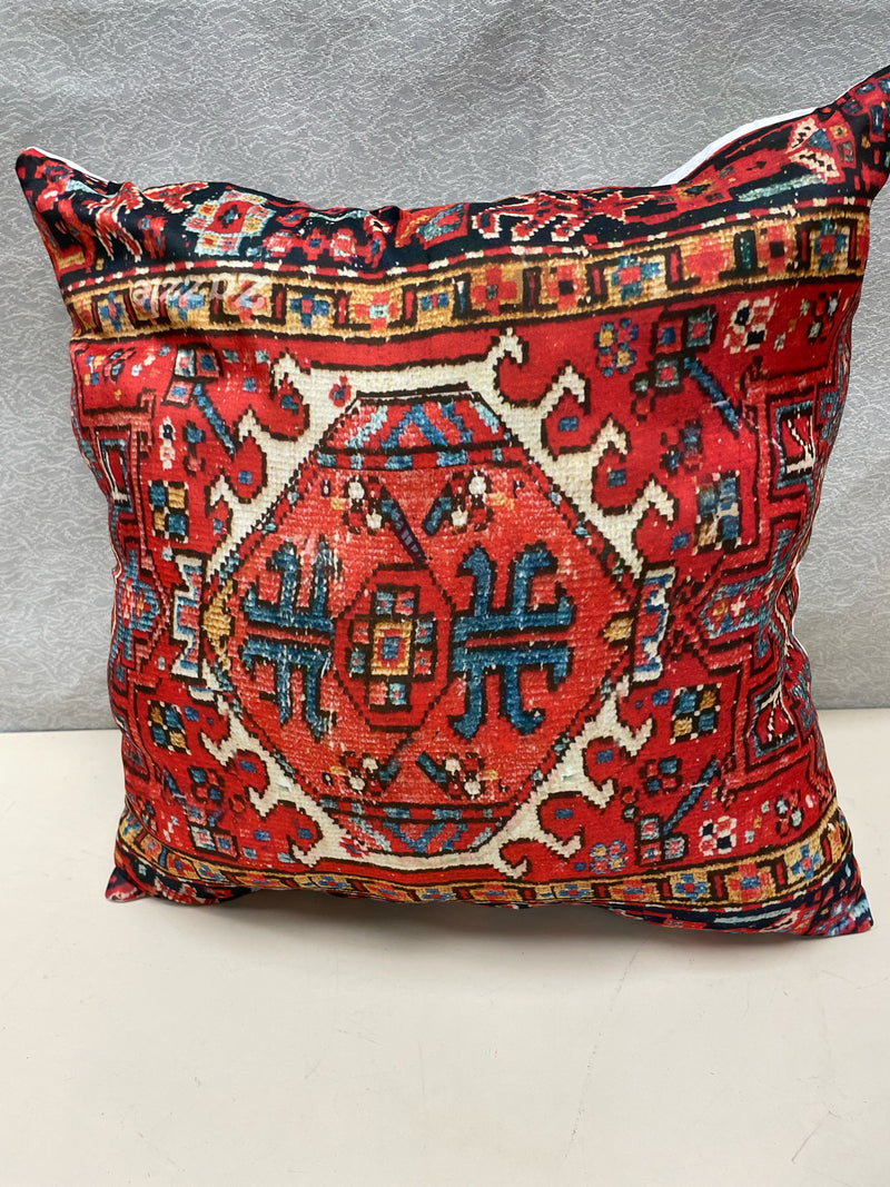 RED BLUE DESIGN PILLOW