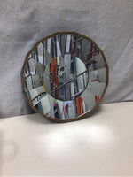 ROUND TILED WALL MIRROR
