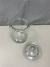 CLEAR GLASS CONTAINER W LID