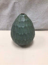 GREEN TEXTURED ASIAN VASE