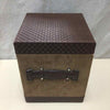 SMALL CORDUROY/LEATHER BOX