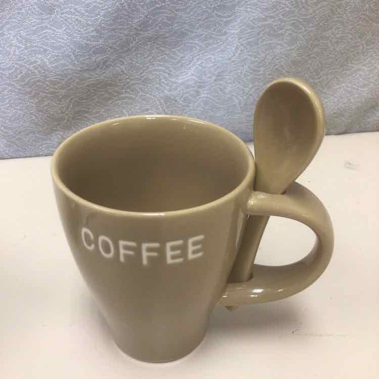 "COFFEE" MUG W/SPOON