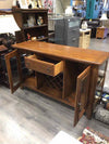 BROWN SERVER BASE WITH WINE STORAGE