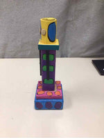 MULTI-COLOR PAINTED CANDLE STAND
