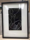 FEMALE FIGURE BLACK/WHITE