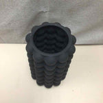 BLACK BUBBLE MATTE VASE