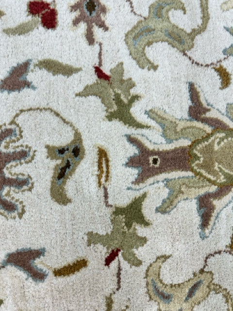 GREEN BLACK CREAM RUG