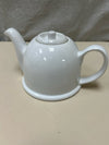 WHITE CERAMIC TEAPOT