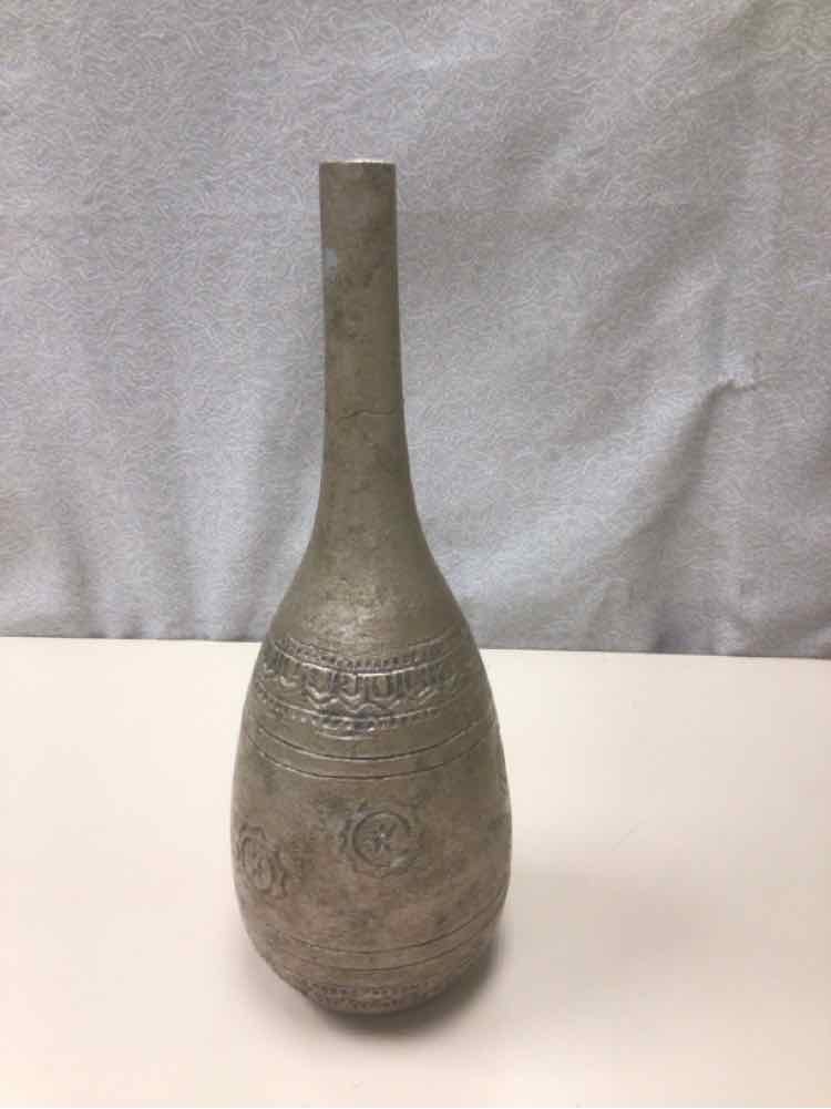 BRONZE IRON NARROW TOP VASE
