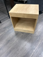 NATURAL WOOD CUBBY TABLE