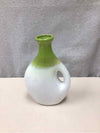 ASSOR GREEN WHITE CERAMIC VASE