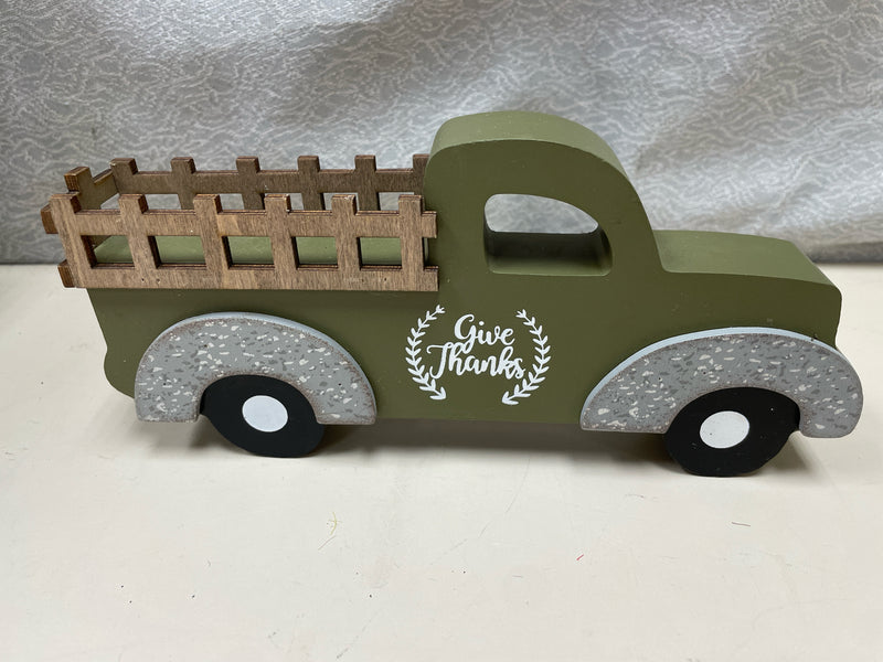 "GIVE THANKS" GREEN TRUCK