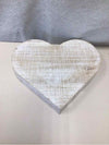 WHITE WOOD HEART
