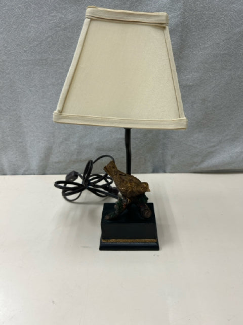 GOLD BIRD ON BRANCH LAMP