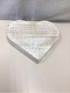 WHITE WOOD HEART