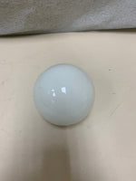 WHITE GLASS DECOR BALL